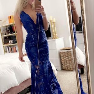Blue Jovani gown